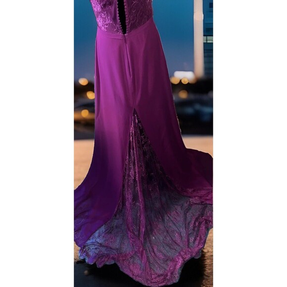 Unbranded Formal Bridal/Prom Floor Length Sleeveless Magneta 16 - Picture 7 of 11